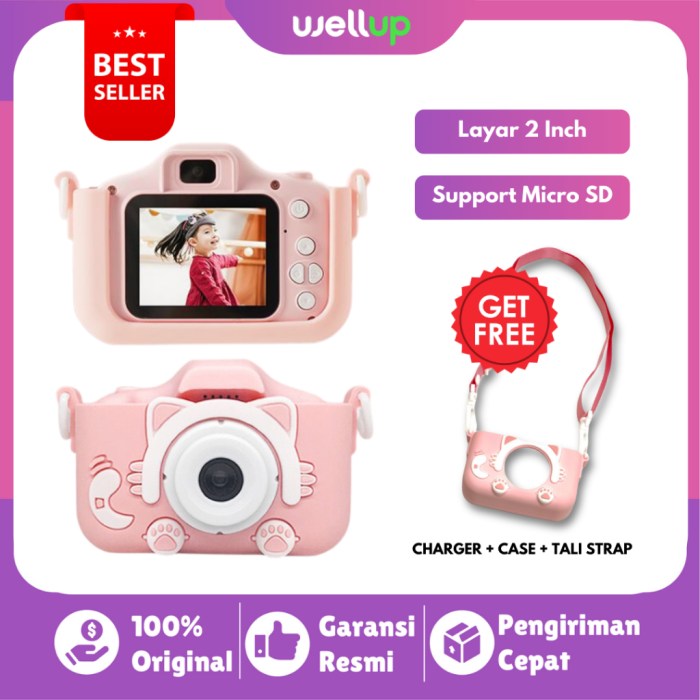 Kamera Anak dengan Mode Otomatis Lucu