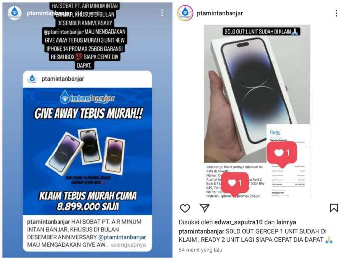 Waspada Penipuan! Akun Medsos PTAM Intan Banjar Diduga Diretas ... Ratusan Akun Medsos Diretas, Waspada Taktik Baru Hacker