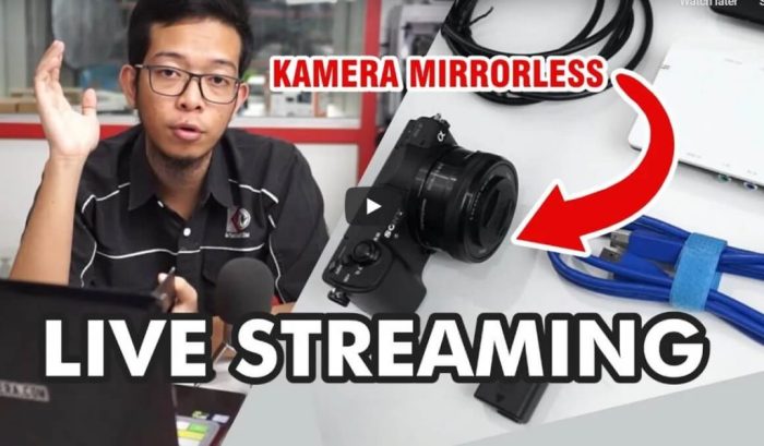 Trik Kamera HP Jadi Mirrorless untuk Live Streaming